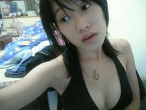 Blindfolded girl gets a